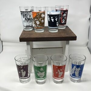 The Beatles drinking glasses 2sets of 4